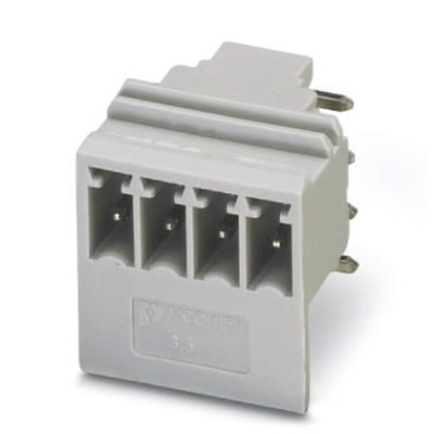 Phoenix Contact 3.5mm Pitch 4 Way Pluggable Terminal Block, Header