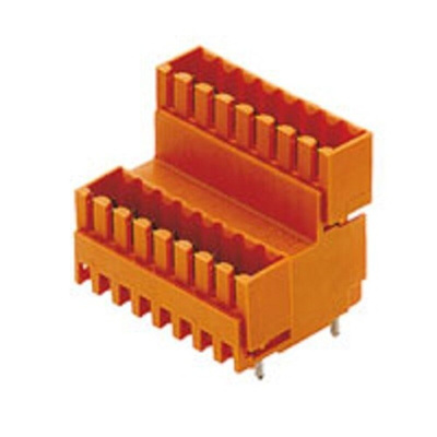 Weidmuller 3.5mm Pitch 32 Way Pluggable Terminal Block, Header, PCB Mount