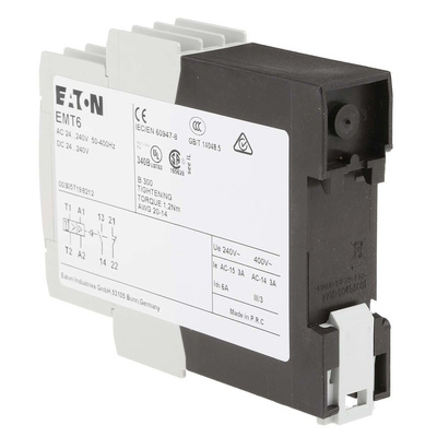 Eaton Overload Relay - 1NO/1NC, 3 A Contact Rating, 2 W, 24 → 240 V ac/dc