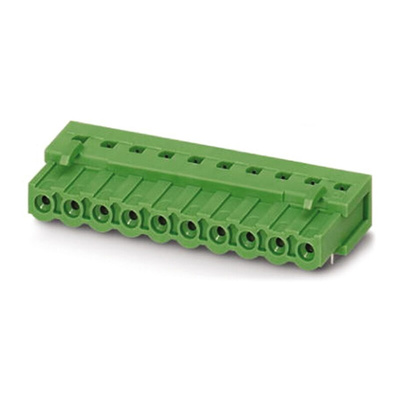 Phoenix Contact 5.08mm Pitch 6 Way Right Angle Pluggable Terminal Block, Inverted Header, Through Hole, Solder