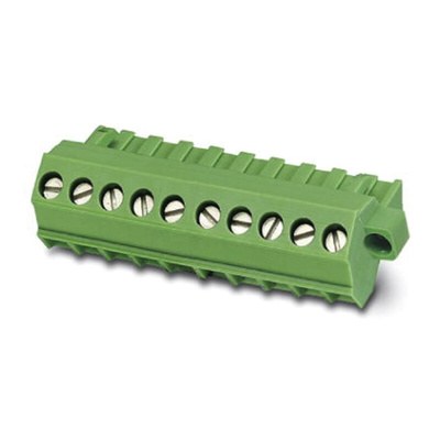 Phoenix Contact 5.08mm Pitch 5 Way Pluggable Terminal Block, Plug, Screw Termination