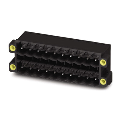 Phoenix Contact 5.0mm Pitch 3 Way Right Angle Pluggable Terminal Block, Header, Through Hole, Solder Termination