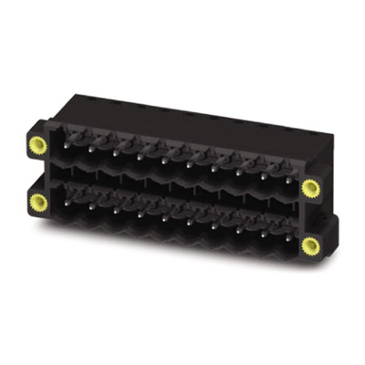 Phoenix Contact 5.0mm Pitch 4 Way Right Angle Pluggable Terminal Block, Header, Through Hole, Solder Termination