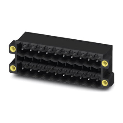 Phoenix Contact 5.08mm Pitch 14 Way Right Angle Pluggable Terminal Block, Header, Through Hole, Solder Termination