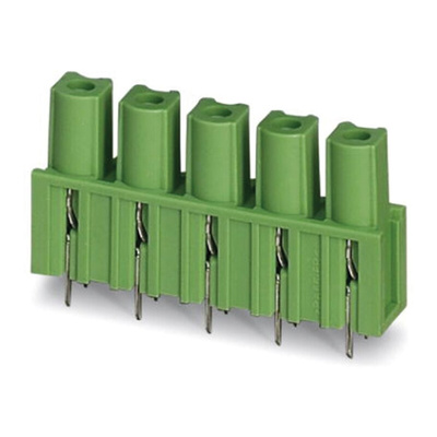 Phoenix Contact 7.62mm Pitch 7 Way Pluggable Terminal Block, Inverted Header, Through Hole, Solder Termination