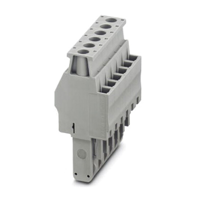Phoenix Contact 4 Way Pluggable Terminal Block, Plug, Screw Termination