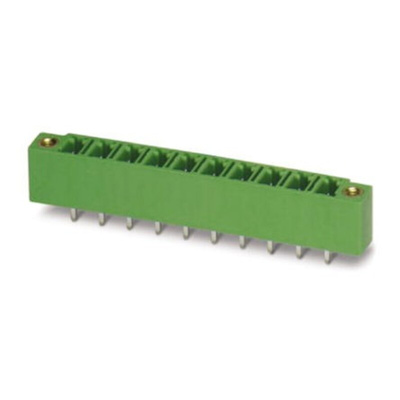 Phoenix Contact 5.08mm Pitch 12 Way Right Angle Pluggable Terminal Block, Header, Through Hole, Solder Termination