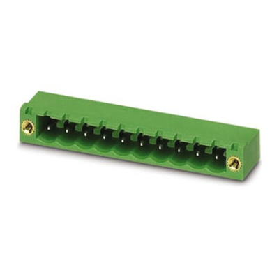 Phoenix Contact 5.0mm Pitch 15 Way Pluggable Terminal Block, Header, Solder Termination