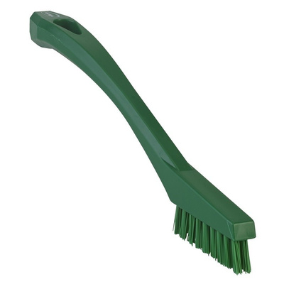 Vikan Green 15mm PET Extra Hard Scrubbing Brush for Engineering Cleaning