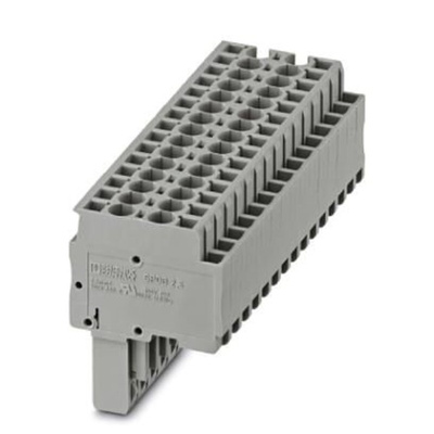 Phoenix Contact 15 Way Pluggable Terminal Block, Plug, Spring Cage Termination