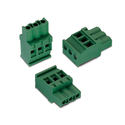 Wurth Elektronik 5.08mm Pitch 5 Way Horizontal Pluggable Terminal Block, Plug, Cable Mount, Solder Termination