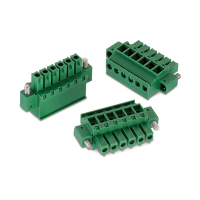 Wurth Elektronik 3.81mm Pitch 12 Way Horizontal Pluggable Terminal Block, Plug, Cable Mount, Screw Termination