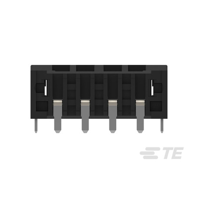 TE Connectivity 5mm Pitch 4 Way Pluggable Terminal Block, Header, Through Hole