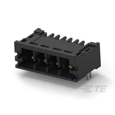 TE Connectivity 5mm Pitch 4 Way Pluggable Terminal Block, Header, Through Hole
