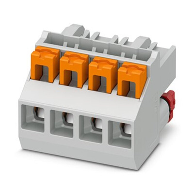 Phoenix Contact 5mm Pitch Pluggable Terminal Block, Plug, Cable Mount, Spring Cage Termination