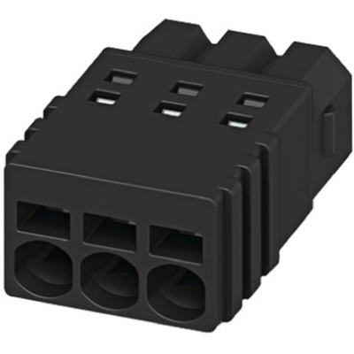 Phoenix Contact 2.5mm Pitch 8 Way Pluggable Terminal Block, Plug, Cable Mount, Spring Cage Termination