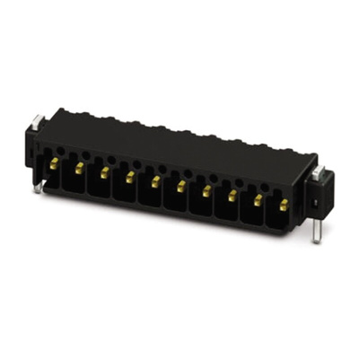 Phoenix Contact 2.54mm Pitch 13 Way Right Angle Pluggable Terminal Block, Header, Surface Mount, Solder Termination