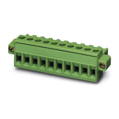 Phoenix Contact 5mm Pitch 6 Way Pluggable Terminal Block, Plug, Screw Termination