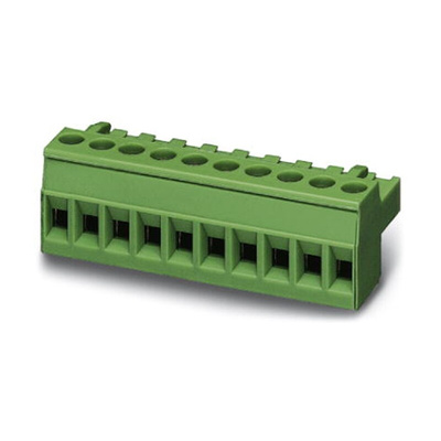 Phoenix Contact 5.08mm Pitch 2 Way Pluggable Terminal Block, Plug, Screw Termination