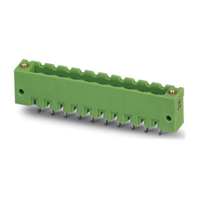 Phoenix Contact 5.0mm Pitch 10 Way Pluggable Terminal Block, Header, Solder Termination