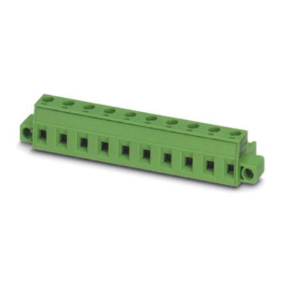 Phoenix Contact 7.62mm Pitch 7 Way Pluggable Terminal Block, Plug, Cable Mount, Screw Termination