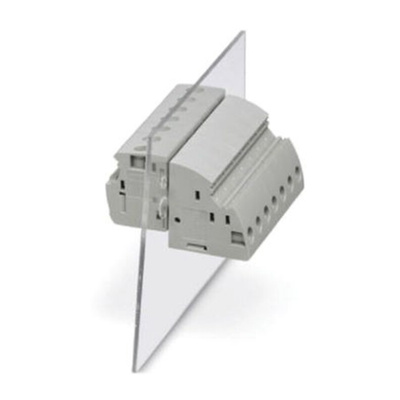 Phoenix Contact 7.62mm Pitch 8 Way Right Angle Pluggable Terminal Block, Header, Through Hole, Solder Termination