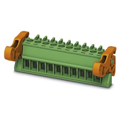 Phoenix Contact 3.5mm Pitch 11 Way Pluggable Terminal Block, Plug, Cable Mount, Screw Termination