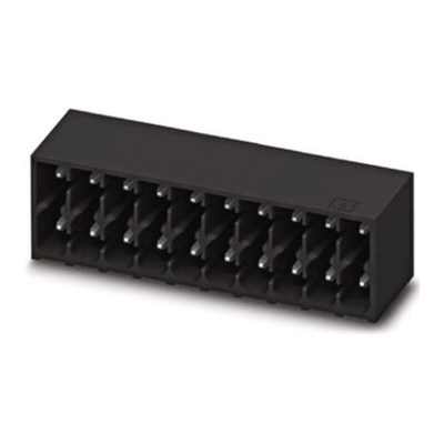 Phoenix Contact 3.5mm Pitch 19 Way Right Angle Pluggable Terminal Block, Header, Through Hole, Solder Termination