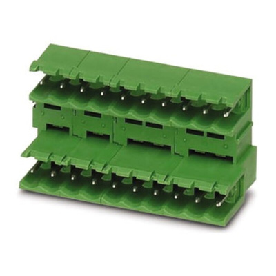 Phoenix Contact 5.08mm Pitch 10 Way Pluggable Terminal Block, Header, Solder Termination