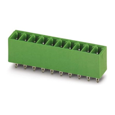 Phoenix Contact 7.62mm Pitch 2 Way Pluggable Terminal Block, Inverted Header, Through Hole, Solder Termination