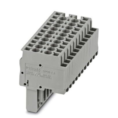 Phoenix Contact 11 Way Pluggable Terminal Block, Plug, Spring Cage Termination