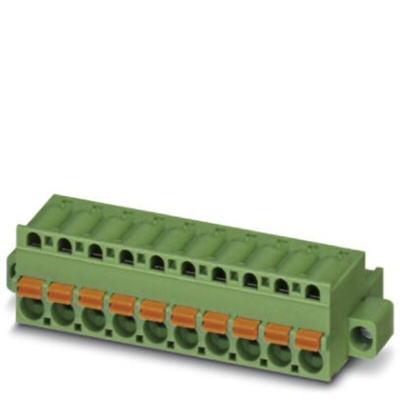 Phoenix Contact 5.08mm Pitch 16 Way Pluggable Terminal Block, Plug, Panel Mount, Screw Termination