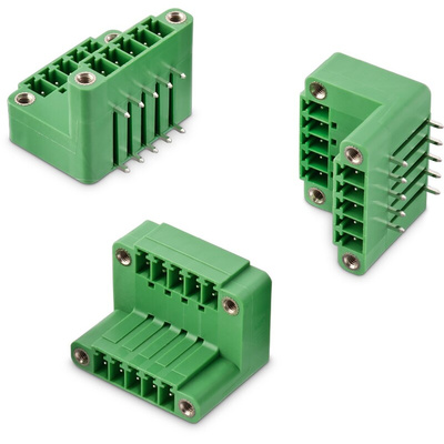 Wurth Elektronik 3.81mm Pitch 6 Way Pluggable Terminal Block, Header, PCB Mount, Solder Termination