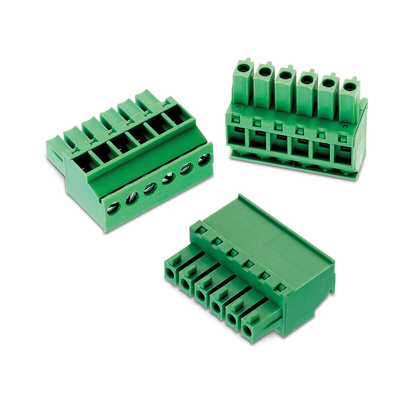 Wurth Elektronik 3.81mm Pitch 6 Way Horizontal Pluggable Terminal Block, Plug, Cable Mount, Screw Termination