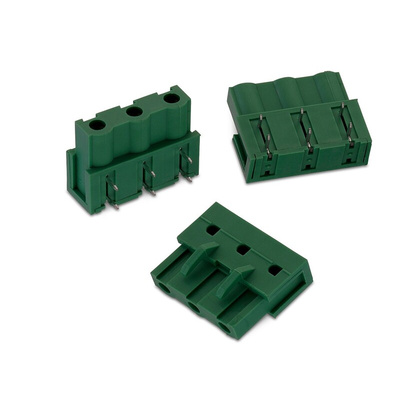 Wurth Elektronik 7.62mm Pitch 5 Way Horizontal Pluggable Terminal Block, Inverted Header, Through Hole, Solder