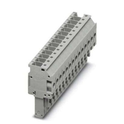 Phoenix Contact Not Applicable Pitch 14 Way Pluggable Terminal Block, Plug, DIN Rail, Screw Termination