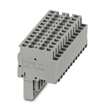 Phoenix Contact 6.2mm Pitch Pluggable Terminal Block, Plug, Plug-In, Spring Cage Termination