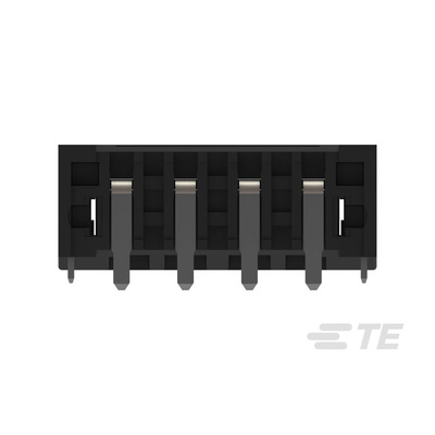 TE Connectivity 5mm Pitch 4 Way Pluggable Terminal Block, Header, Through Hole