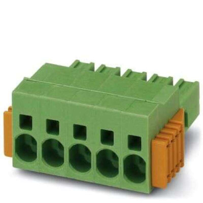 Phoenix Contact 7.62mm Pitch 3 Way Pluggable Terminal Block, Plug, Through Hole