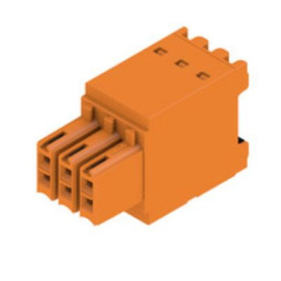 Weidmuller 3.5mm Pitch 6 Way Pluggable Terminal Block, Plug, PCB Mount