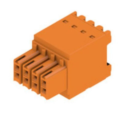 Weidmuller 3.5mm Pitch 8 Way Pluggable Terminal Block, Plug, PCB Mount