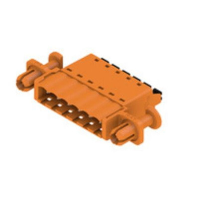 Weidmuller 5.08mm Pitch 6 Way Pluggable Terminal Block, Header, PCB Mount