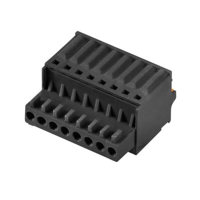 Weidmuller 2.5mm Pitch 5 Way Pluggable Terminal Block, Plug, PCB