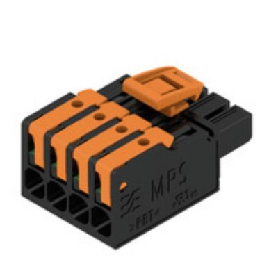 Weidmuller 5mm Pitch 4 Way Pluggable Terminal Block, Plug, PCB Mount
