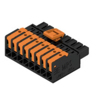 Weidmuller 5mm Pitch 8 Way Pluggable Terminal Block, Plug, PCB Mount