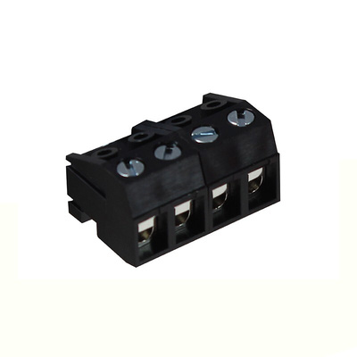 CAMDENBOSS 5mm Pitch 4 Way Right Angle Pluggable Terminal Block, Plug, Through Hole, Screw Termination