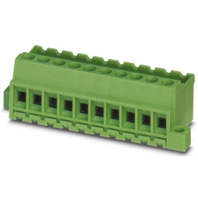 Phoenix Contact 5.08mm Pitch 6 Way Pluggable Terminal Block, Header, Cable Mount, Screw Termination
