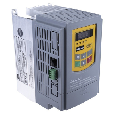 Parker AC10 Inverter Drive, 3-Phase In, 0.5 → 650Hz Out, 2.2 kW, 400 V, 9.6 A