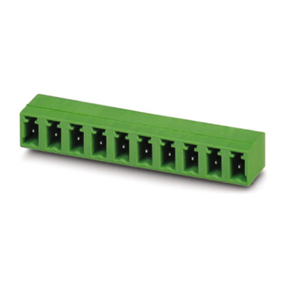 Phoenix Contact 5.08mm Pitch 2 Way Right Angle Pluggable Terminal Block, Header, Through Hole, Solder Termination