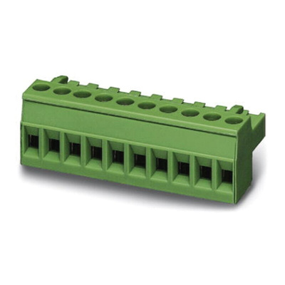 Phoenix Contact 5mm Pitch 17 Way Pluggable Terminal Block, Plug, Screw Termination
